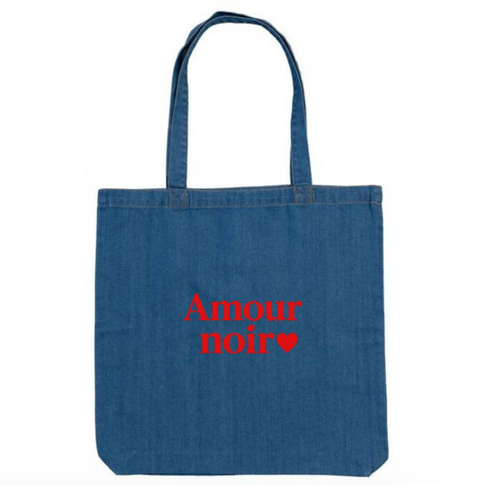 Blue Jean AmourNoir❤️ Tote bag Woke! Paris