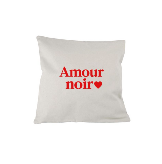 Pillow cover  Amournoir❤️ - 50x50cm (Natural) Woke! Paris