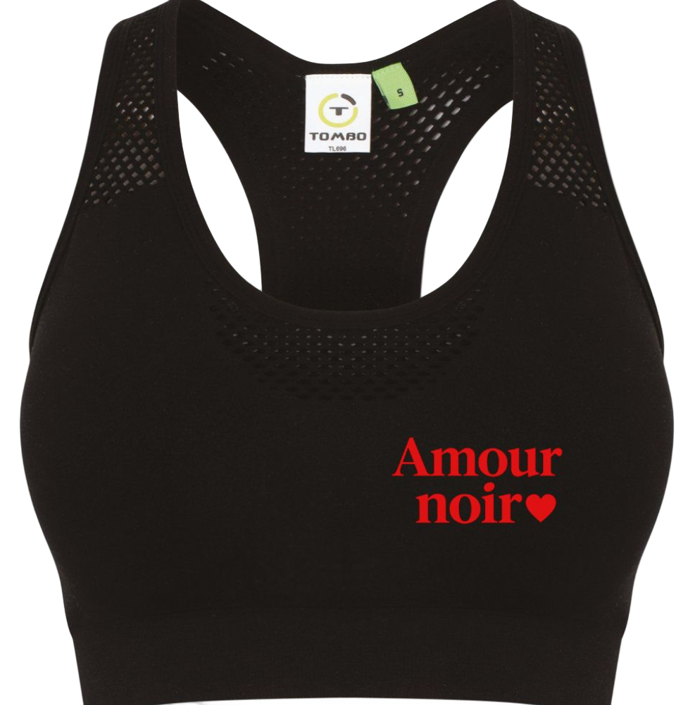 Mottled sports bra Amournoir❤️ Woke! Paris