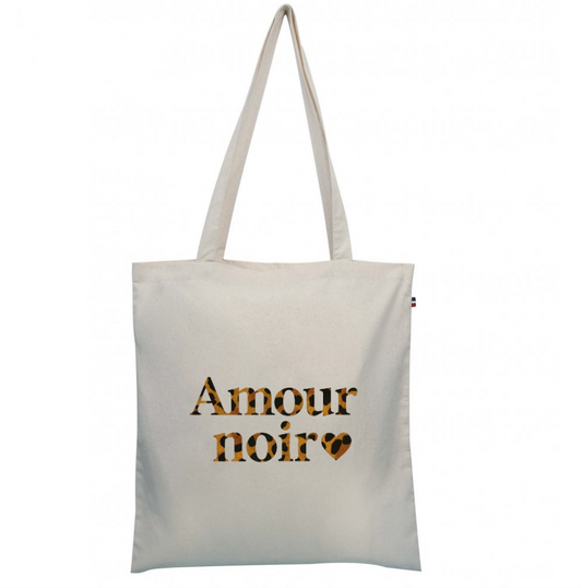 ❤️ Amour Noir -  Leopard x iconic 🇫🇷 Tote Bag ❤️ Éditions Woke Up!