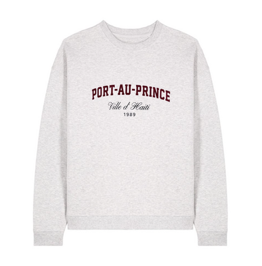 🤍 Port-au-Prince 🤍 Vintage Grey Sweat ! WOKE Paris