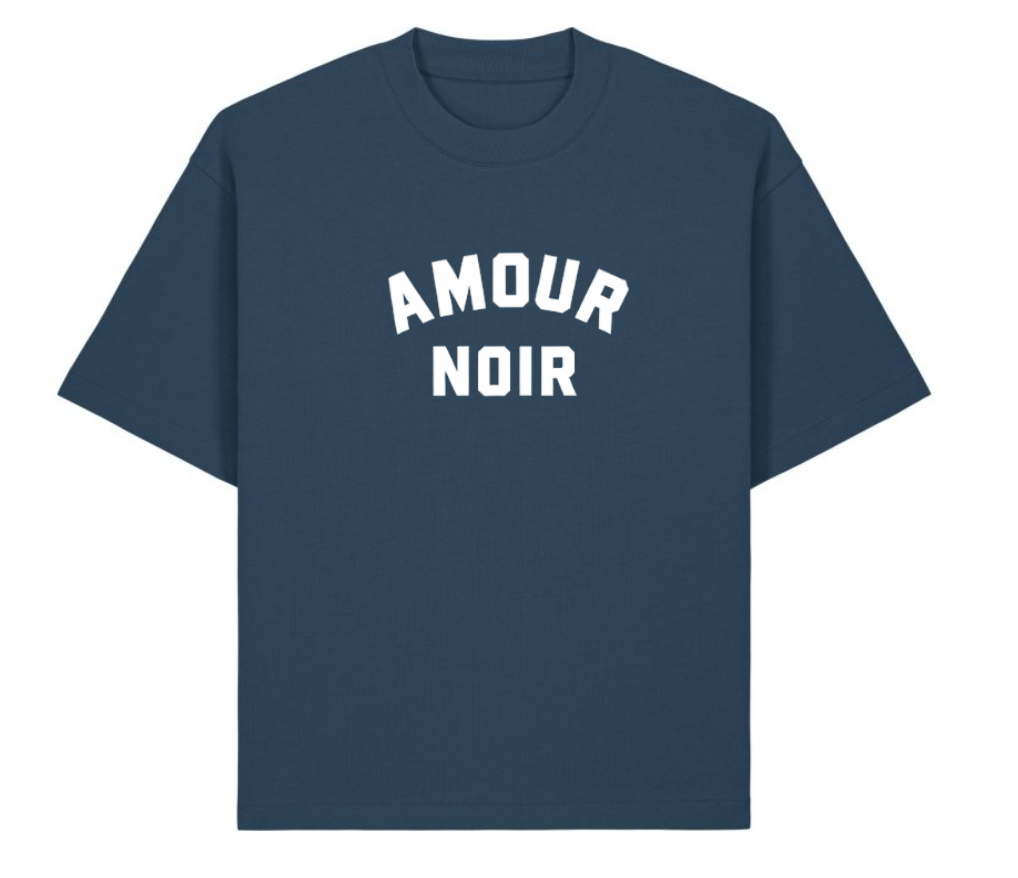Tee-Shirt Blue x Huge AmourNoir 🩵 oversize ! Woke! Paris