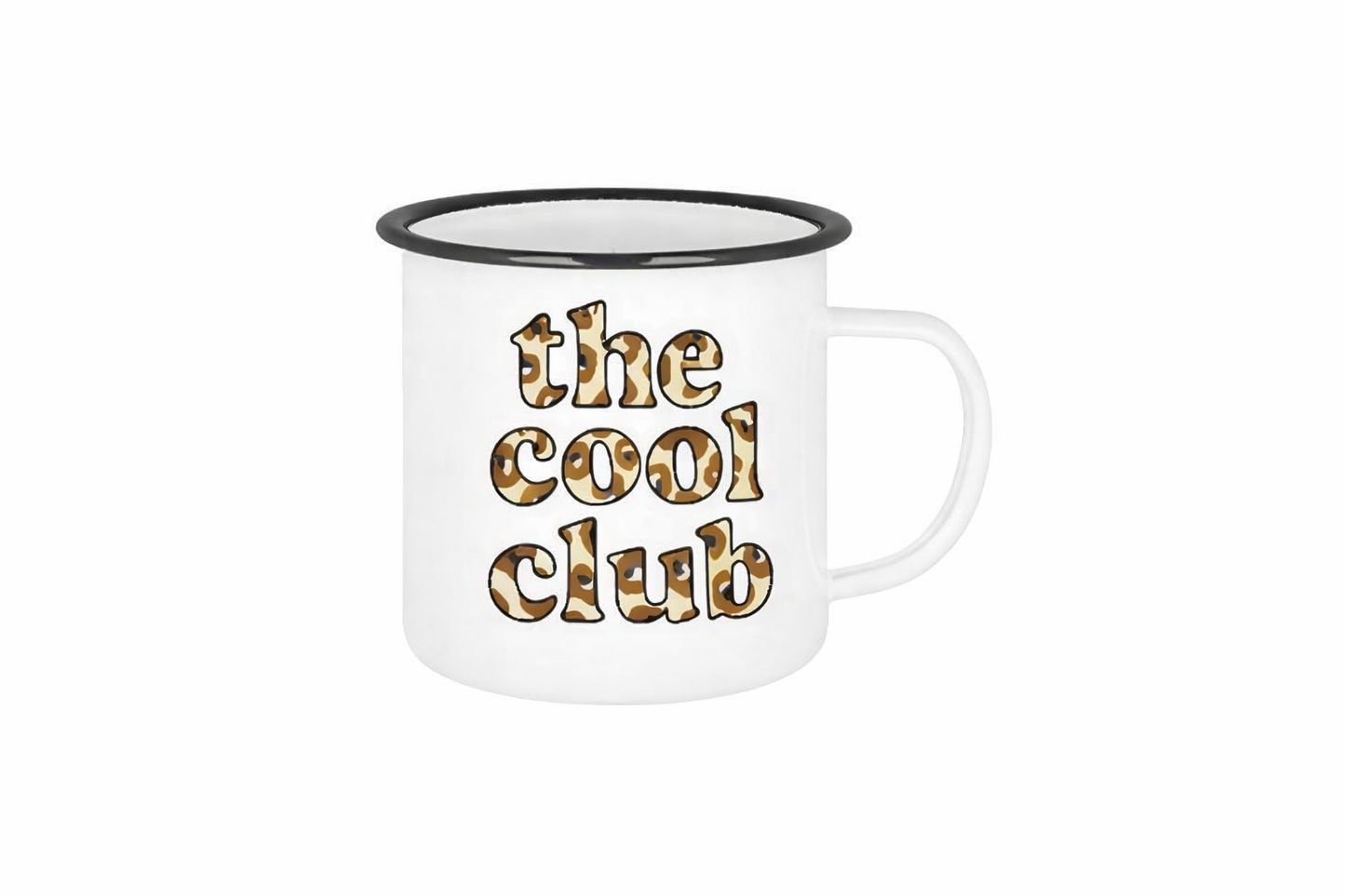 ❤️ The Cool Club - White 12oz Enamel Mug ❤️ Woke! Paris