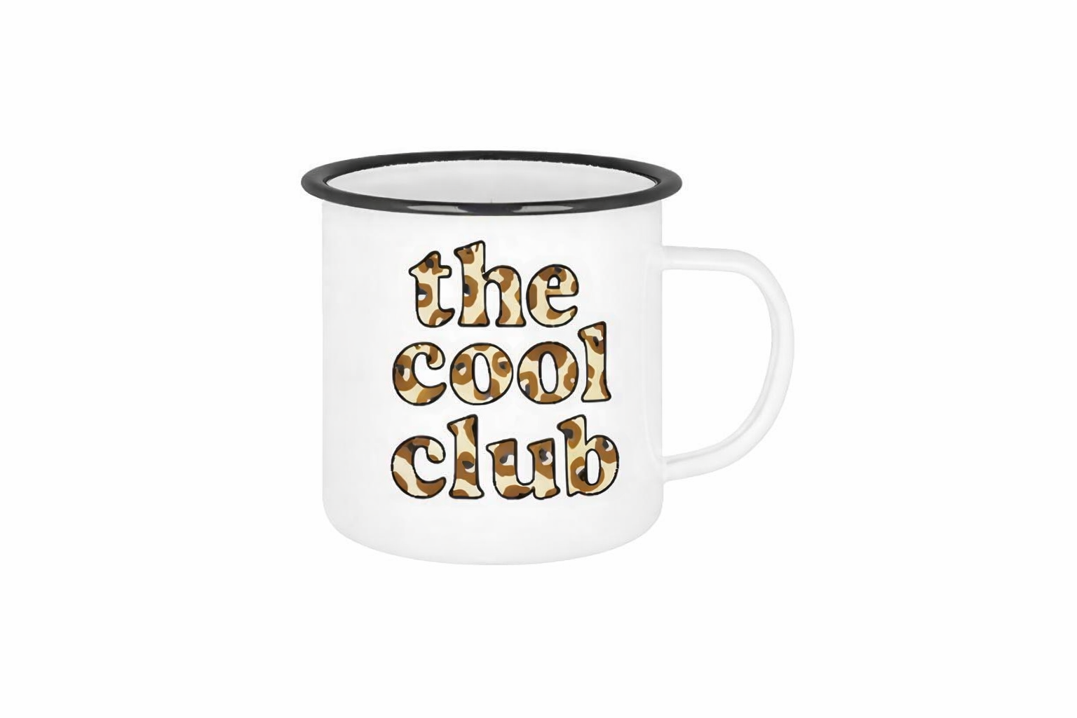 ❤️ The Cool Club - White 12oz Enamel Mug ❤️ Woke! Paris