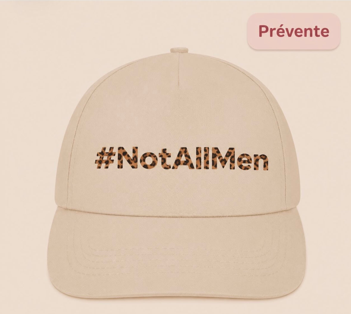 🩷 Not All Men  -  Iconic Cotton Hat 💜 WOKE Paris