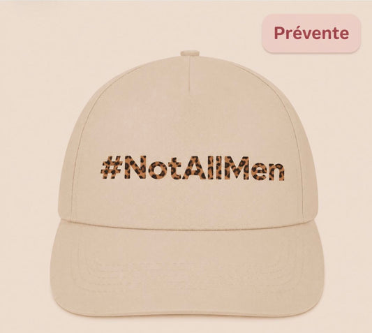 🩷 Not All Men  -  Iconic Cotton Hat 💜 WOKE Paris