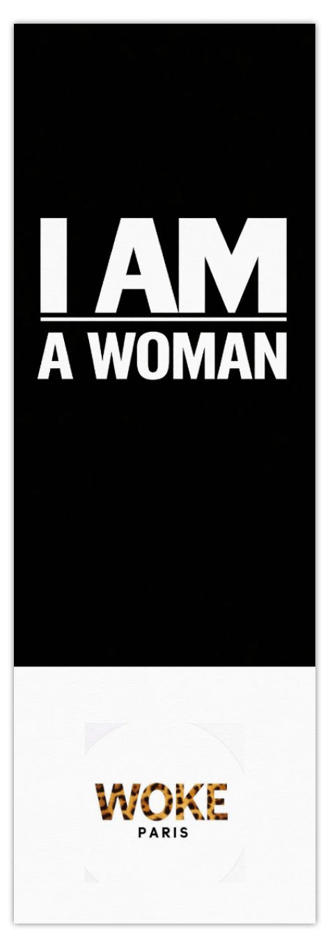 🎁 I AM A WOMAN - BOOKMARK 🖤🤍 WOKE Paris